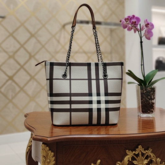 Plaid Tote Bag